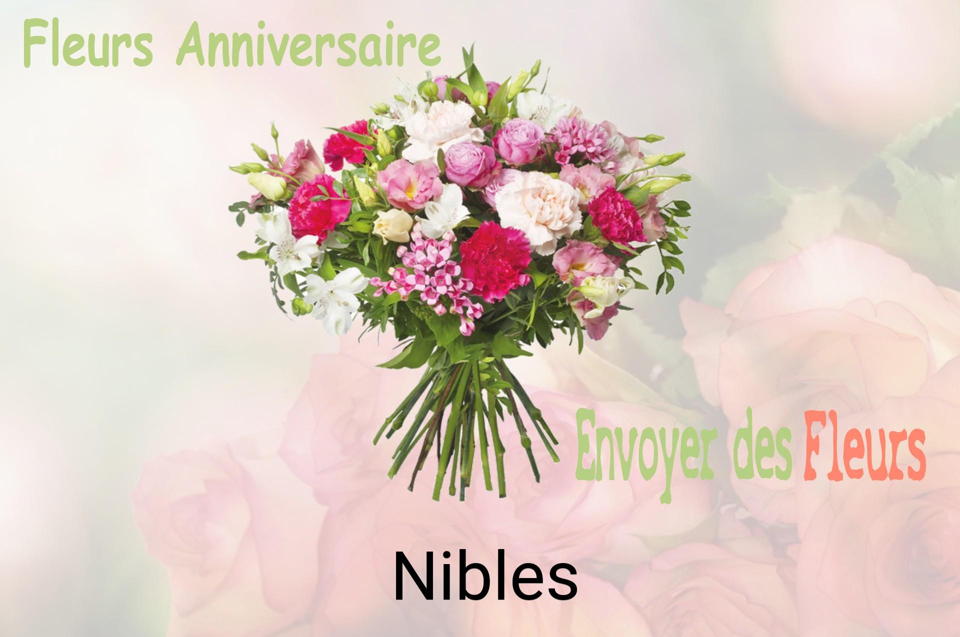 Bouquet de fleurs d’anniversaire livré à Nibles